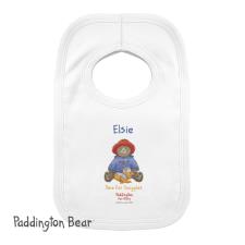 Personalised Paddington Bear For Baby Bib